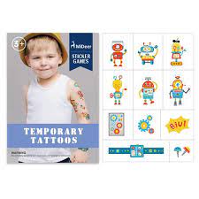 Robot World Temporary Tattoos