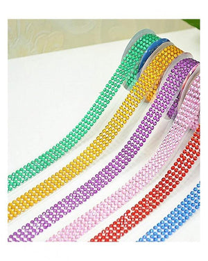 Diamante Bling Roll, Light Pink 3m long