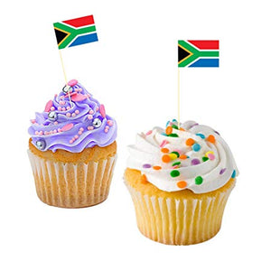 South African Flag Cupcake Topper Toothpicks