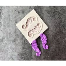 Silicone Mould Scroll Embellishment Border