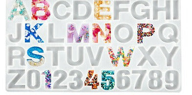 Alphabet Soft Resin Jewelry Silicone Mould