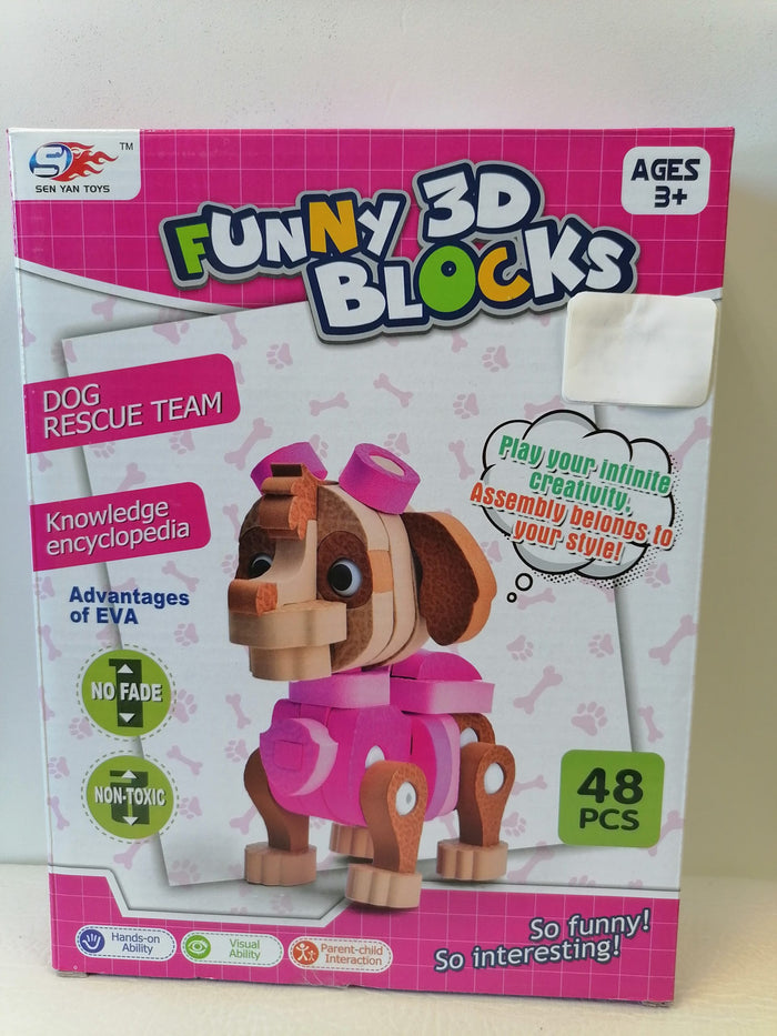 Paw Patrol 3D Foam Blocks Figurine Puzzle Skye