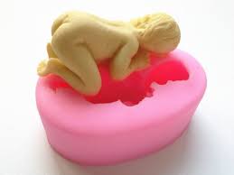 Sleeping baby silicone mould