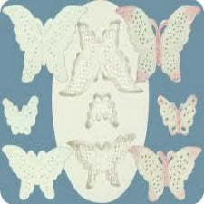 Silicone fondant / sugar paste butterfly mould, size of mould 10x7cm