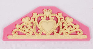Crown Tiara silicone mould, for fondant, 17.5x7cm