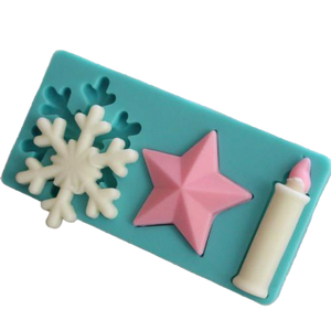 Siicone Mould Candle Star Snowflake