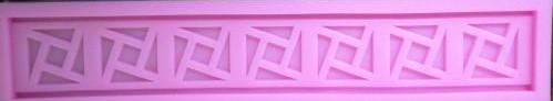 Square border silicone mould, for fondant, size of mould 18cmx3cm
