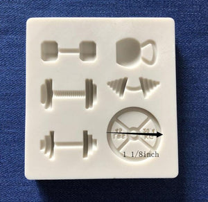 Small gym silicone mould