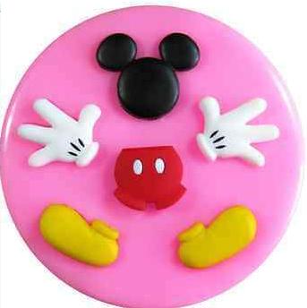 Mickey mouse silicone mould, face 2.7x2.4cm