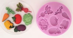 Vegetables silicone mould, carrot 3.1x2.2cm