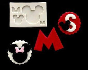 Silicone Mould Minnie Minnie Mouse Face Bow