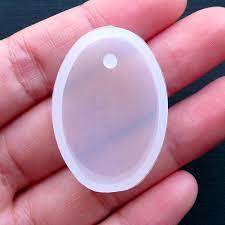 Silicone Mould Resin Small Pendant Oval