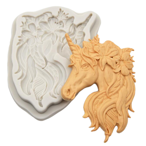 Unicorn head silicone mould