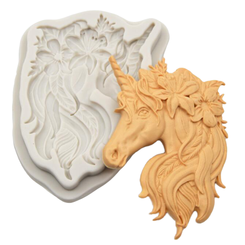 Unicorn head silicone mould