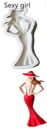 Silicone Mould Fashion Lady