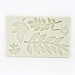 Large Leaves rose silicone mould