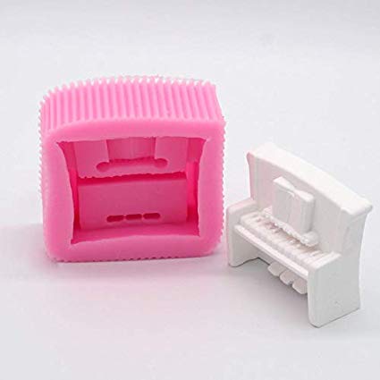 Silicone Fondant Mould 3D Piano 5.5x5x2.6cm