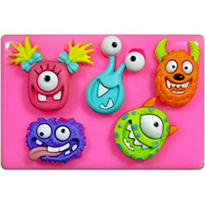 Monsters fondant silicone mould