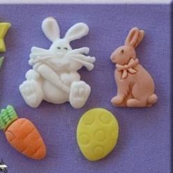 Silicone Mould Easter Bunny Multi