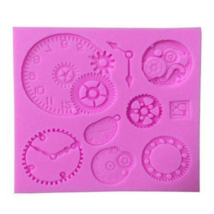 Silicone mould Steam punk gears
