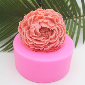 Silicone mould 3D Cupcake Peony Flower 5cm