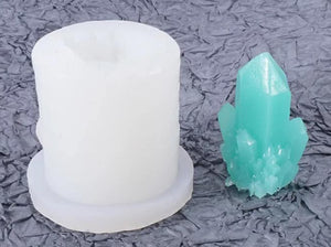 Silicone Mould 3D Gems Crystal Rocks Soft Resin 2.5cm E