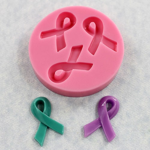 Cansa ribbon Hope silicone mould