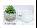 Silicone mould resin pot 7.5cm depth 6cm