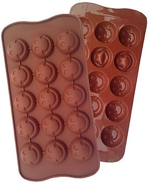 Nr99 Silicone mould Chocolate Smiley Face