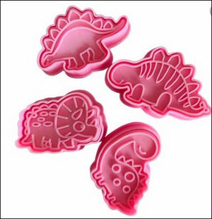 B64 Dinosaur plastic cookie cutter