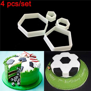 Hexagon Shape Soccer Plastic Cookie Cutter