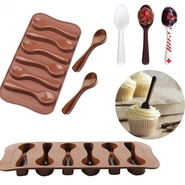 Silicone Mould Chocolate Spoons Small