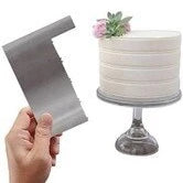 Stainless Steel cake scarper modeling smoother 14.7cm, A