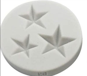 Star silicone mould, big star 2.6cm, small star 2cm