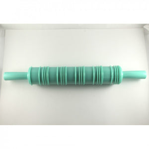 Stripe embossed Fondant rolling pin, 25cm without handles