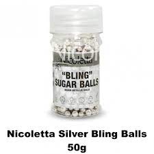 Nicoletta Silver Metallic Balls
