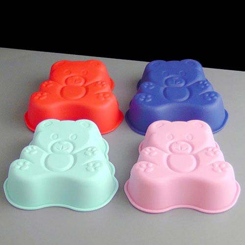 Silicone Mould Teddy Bear Jelly and Soap 4pcs