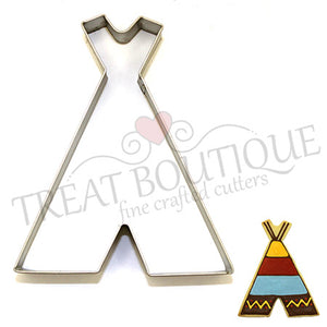 Treat Boutique Metal cookie cutter Teepee