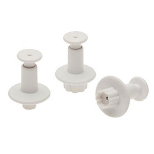 Fondant small tiny Round Flower plunger Cutter 3 piece