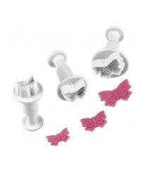 PME Fondant small tiny Butterfly  plunger Cutter 3 piece