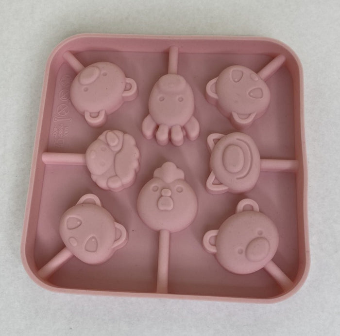 Silicone Mould Lollipop Various Animal