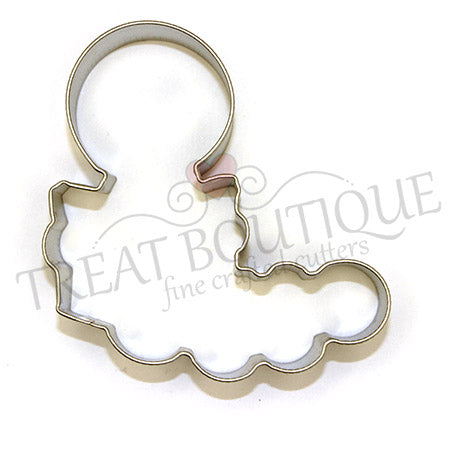 Treat Boutique Metal Cookie Cutter Bookworm